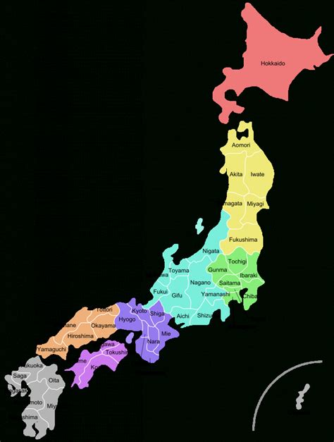 map of japan with cities|japan map with prefectures.